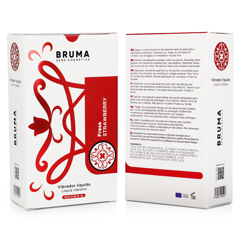 BRUMA VIBRATEUR LIQUIDE ULTRA GLISSANT FRAISE 15 ML