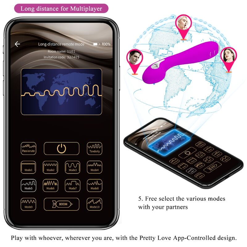 PRETTY LOVE HECTOR ELECTROSHOCK VIBRATOR APPLICATION GRATUITE VIOLET