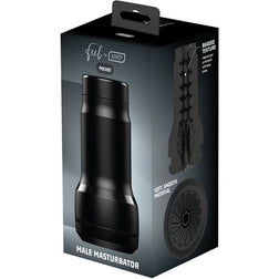 Emballage noir du masturbateur Feel Pocket avec visuels techniques