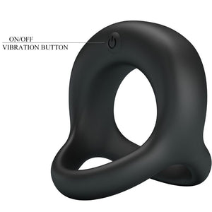 Double cockring vibrant 10 modes rechargeable USB — autre angle