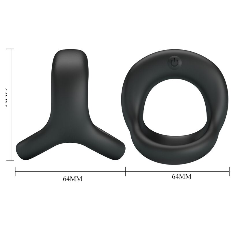 Double cockring vibrant 10 modes rechargeable USB — présentation
