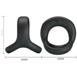 Double cockring vibrant 10 modes rechargeable USB — présentation
