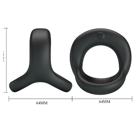 Double cockring vibrant 10 modes rechargeable USB — présentation