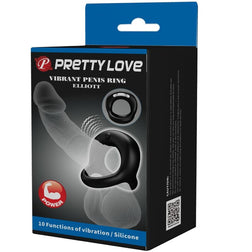 Double cockring vibrant 10 modes rechargeable USB — vue de profil