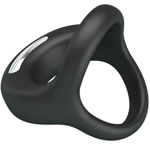 Double cockring vibrant 10 modes rechargeable USB — texture visible