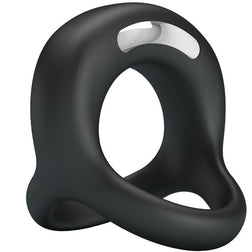 Double cockring vibrant 10 modes rechargeable USB — vue détaillée