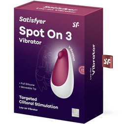Boîte de présentation violette du stimulateur Spot On 3