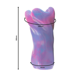 Dimensions du masturbateur fantasy Thetis en silicone souple