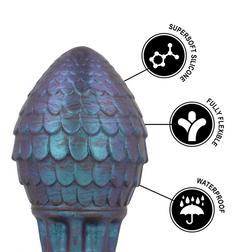 Plug œuf de dragon écailles taille S — gros plan