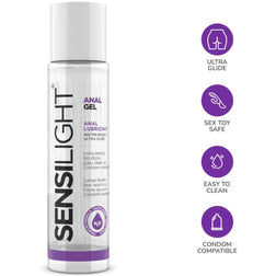 Gel anal de base acuosa ultradeslizante 60 ml — Sensilight Anal