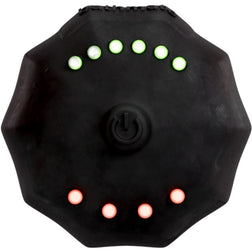 Minuteur pompe à pénis noir avec voyants lumineux verts et rouges