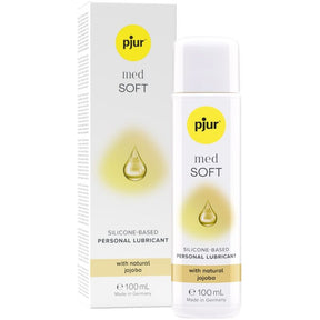 Lubrifiant silicone + jojoba peaux sensibles 100 ml — Pjur Med Soft Glide · Pjur · Lubrifiants base silicone