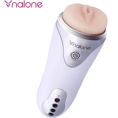 Masturbateur vibrant compact silencieux — vue de profil