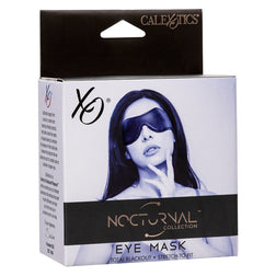 Black vegan leather BDSM blindfold — Nocturnal — view 7