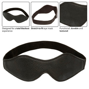CALEXOTICS NOCTURNAL MASQUE POUR LES YEUX EN CUIR PVC NOIR