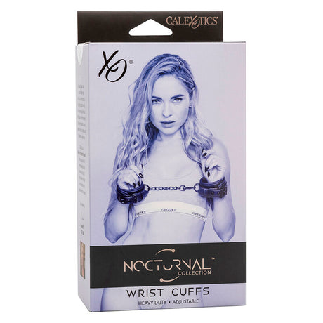 CALEXOTICS NOCTURNAL POIGNETS EN CUIR REGLABLES NOIRS