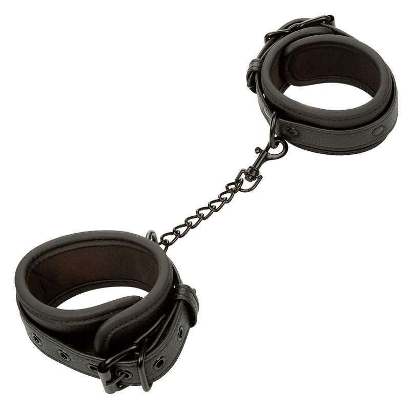 CALEXOTICS NOCTURNAL CHEVILLES REGLABLES EN CUIR NOIR