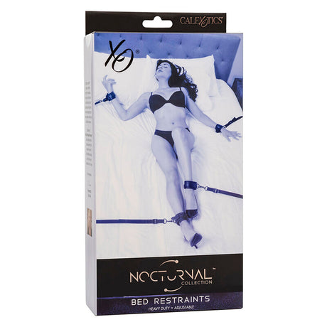 CALEXOTICS NOCTURNAL CEINTURE DE LIT REGLABLE EN CUIR NOIR