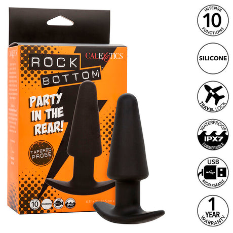 Plug vibrant effilé 10 modes — Rock Bottom Tapered · Calexotics · Plugs Vibrants