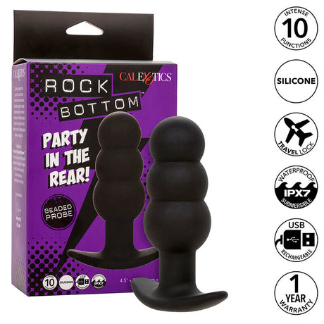 Plug vibrant perlé 10 modes — Rock Bottom Beaded · Calexotics · Plugs Vibrants
