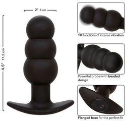 Plug vibrant perlé 10 modes — autre angle