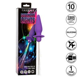 Plug vibrant lumineux fibres optiques 10 modes violet — Southern Lights · Calexotics · Plugs Vibrants