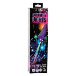 Plug vibrant lumineux fibres optiques 10 modes violet — emballage