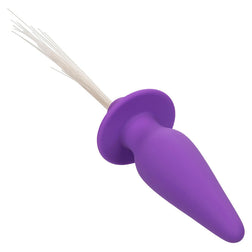 Plug vibrant lumineux fibres optiques 10 modes violet — gros plan