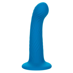 Plug silicone liquide bleu avec ventouse — gros plan
