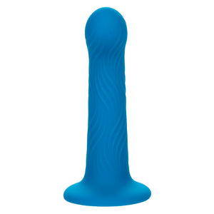 Plug silicone liquide bleu avec ventouse — vue détaillée