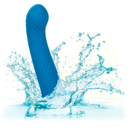 Plug silicone liquide bleu avec ventouse — présentation