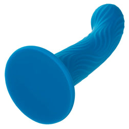 Plug silicone liquide bleu avec ventouse — en situation