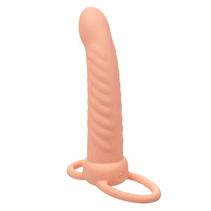 CALEXOTICS MAXX DOUBLE PENETRATEUR NERVURE 10 VIBRATIONS FLESH