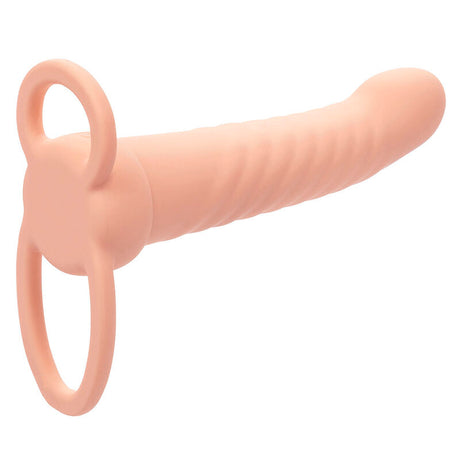 CALEXOTICS MAXX DOUBLE PENETRATEUR NERVURE 10 VIBRATIONS FLESH
