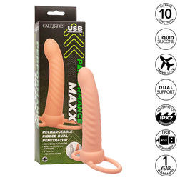 Performance Maxx Rechargeable Ribbed Dual Penetrator