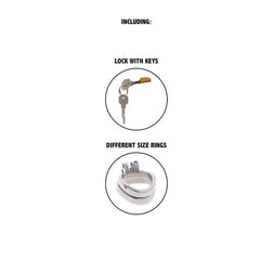 Cage de chasteté acier inoxydable 7,9 cm — Extreme Penis Gear — vue 5