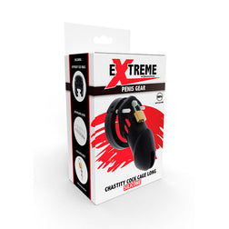 HIDDEN DESIRE EXTREME CAGE DE CHASTETE SILICONE TAILLE L NOIR