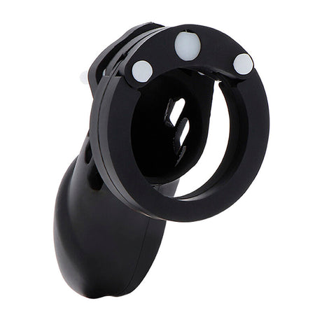HIDDEN DESIRE EXTREME CAGE DE CHASTETE SILICONE TAILLE L NOIR