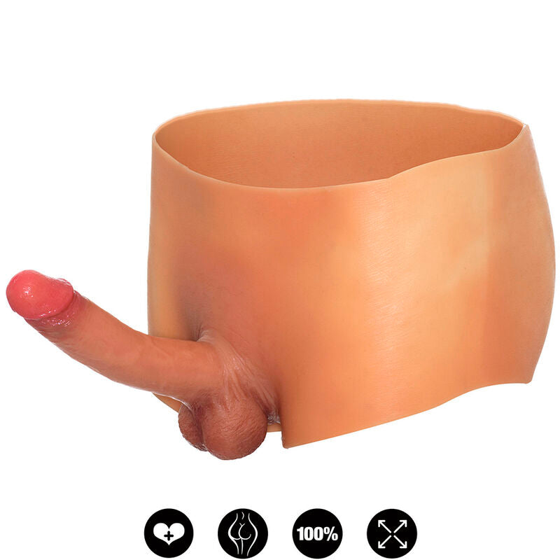 Boxer prothèse silicone avec pénis réaliste 18 cm — Alter Ego · Hidden Desire · Boxers
