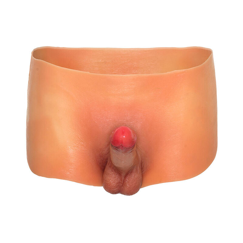 Boxer prothèse silicone avec pénis réaliste 18 cm — vue de profil