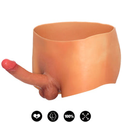 Boxer silicone avec pénis réaliste 18 cm — Alter Ego — vue de face