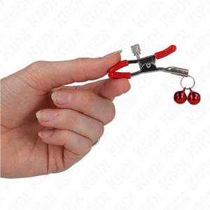 KINK PINCE A METON DOUBLE CLOCHE ROUGE ROUGE 6 CM