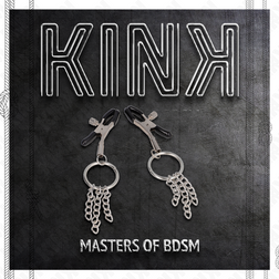 Pinces à tétons O-ring et petite chaîne argentée 6 cm — KINK — vue 5