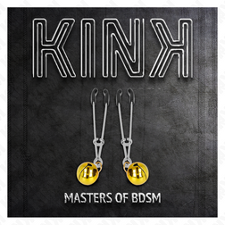 Pinces à tétons fines avec clochettes dorées 7 cm — KINK — vue 5