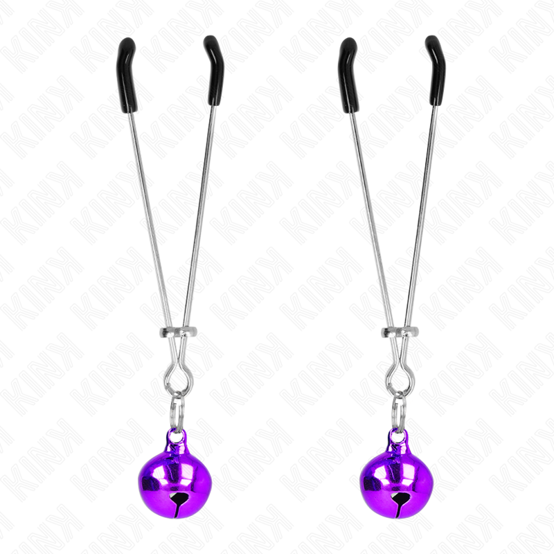 KINK - PINCES À TÉLÉPHONE MINCE CLOCHE VIOLET 7 CM · Kink Nipple Grip · Pinces à tétons