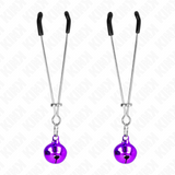 KINK - PINCES À TÉLÉPHONE MINCE CLOCHE VIOLET 7 CM · Kink Nipple Grip · Pinces à tétons