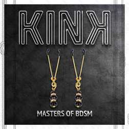 Pinces à tétons dorées, 3 perles en verre noir 7 cm — KINK — vue 5
