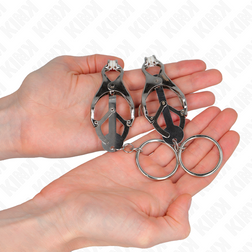 Pinces à tétons trèfle japonais avec O-ring — KINK — vue 3