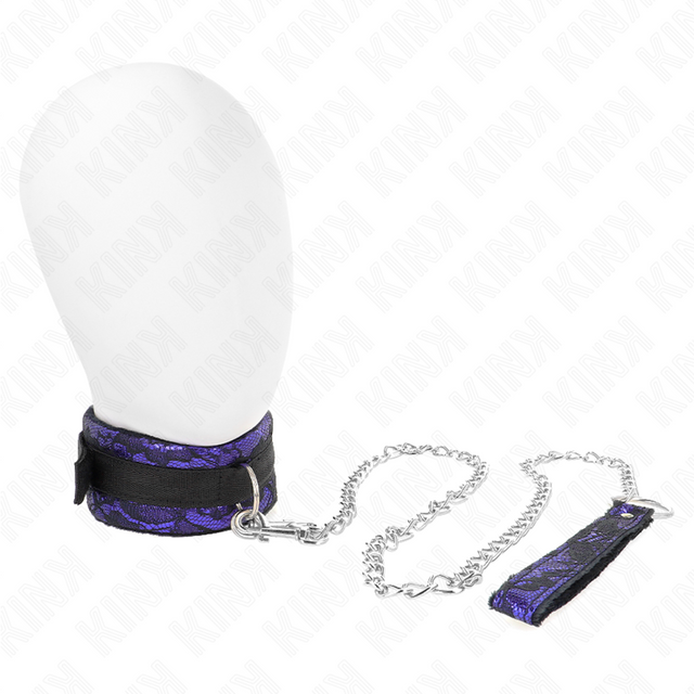 KINK COLLIER COURT EN DENTELLE DE VELOURS AVEC CEINTURE 105 CM AVEC GARNITURE EN NYLON 44 X 55 CM