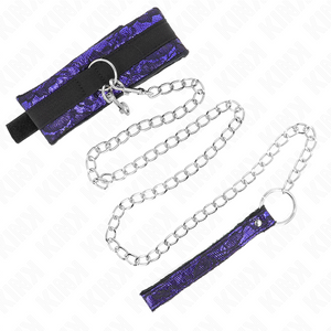 KINK COLLIER COURT EN DENTELLE DE VELOURS AVEC CEINTURE 105 CM AVEC GARNITURE EN NYLON 44 X 55 CM